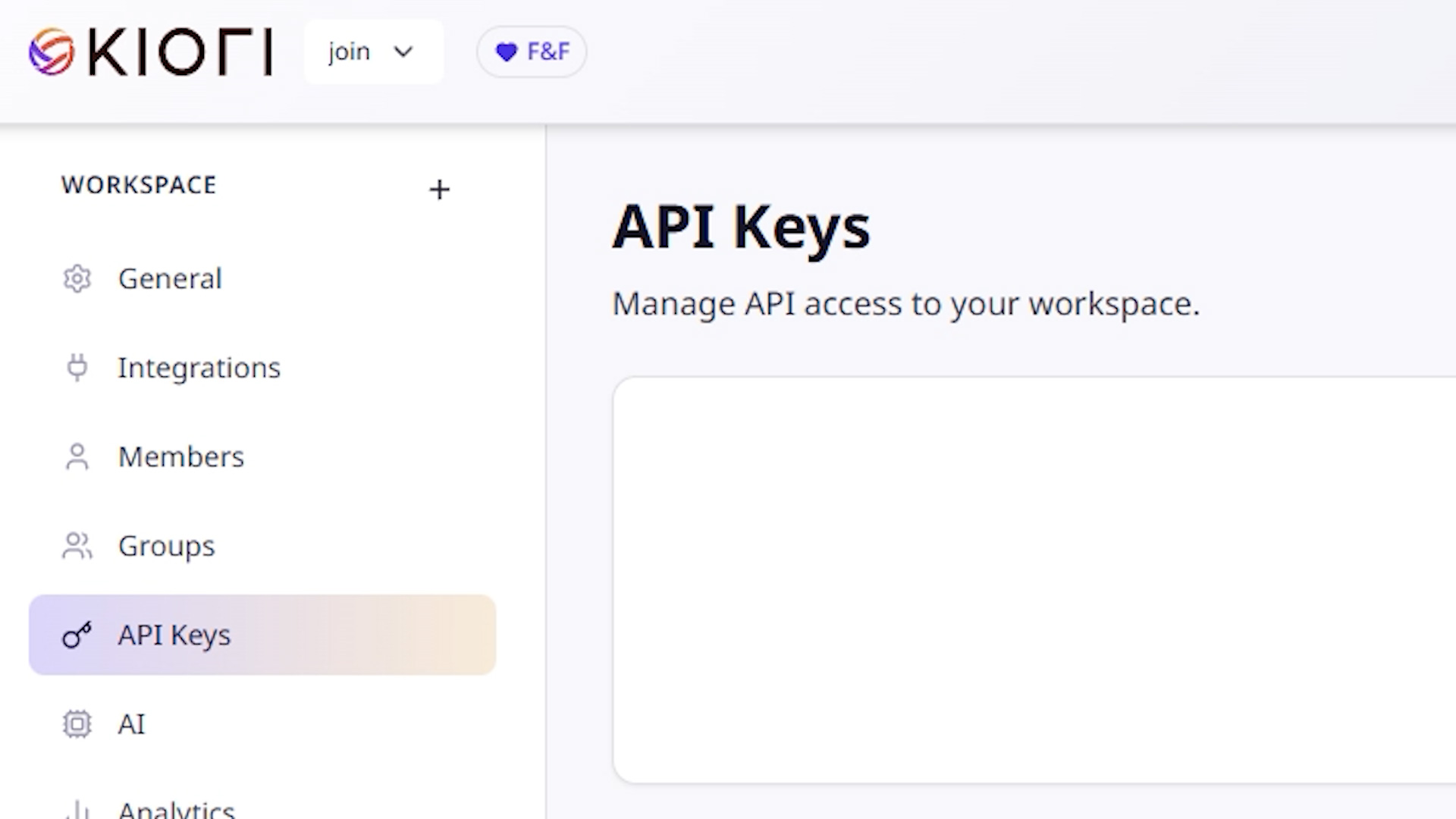 API Keys